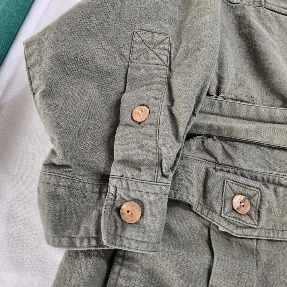 Vintage Orvis Men's Travel Norfolk Safari belted Bush Jacket Coat XXL Fishing - Picture 7 of 12